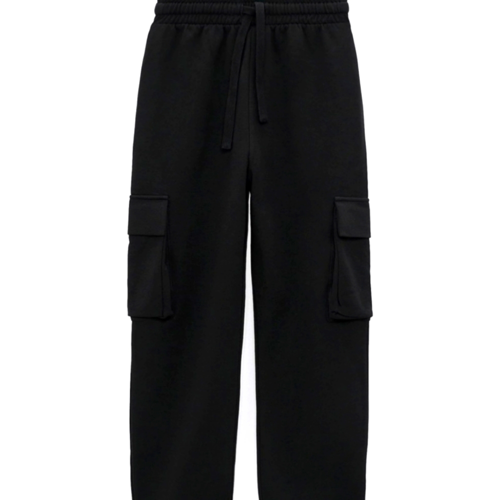 Zara Women's Black High Waist Cargo Pants Size XS